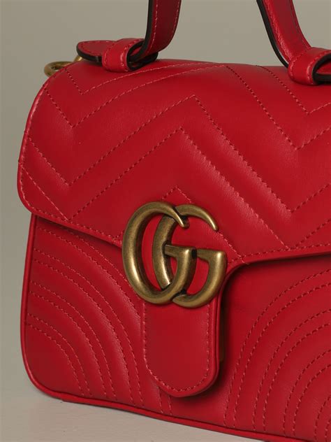 gucci marmont medium red